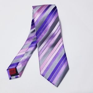 Alfani Men's Neck Tie 59 x 3 1/4 100% Silk Stripe